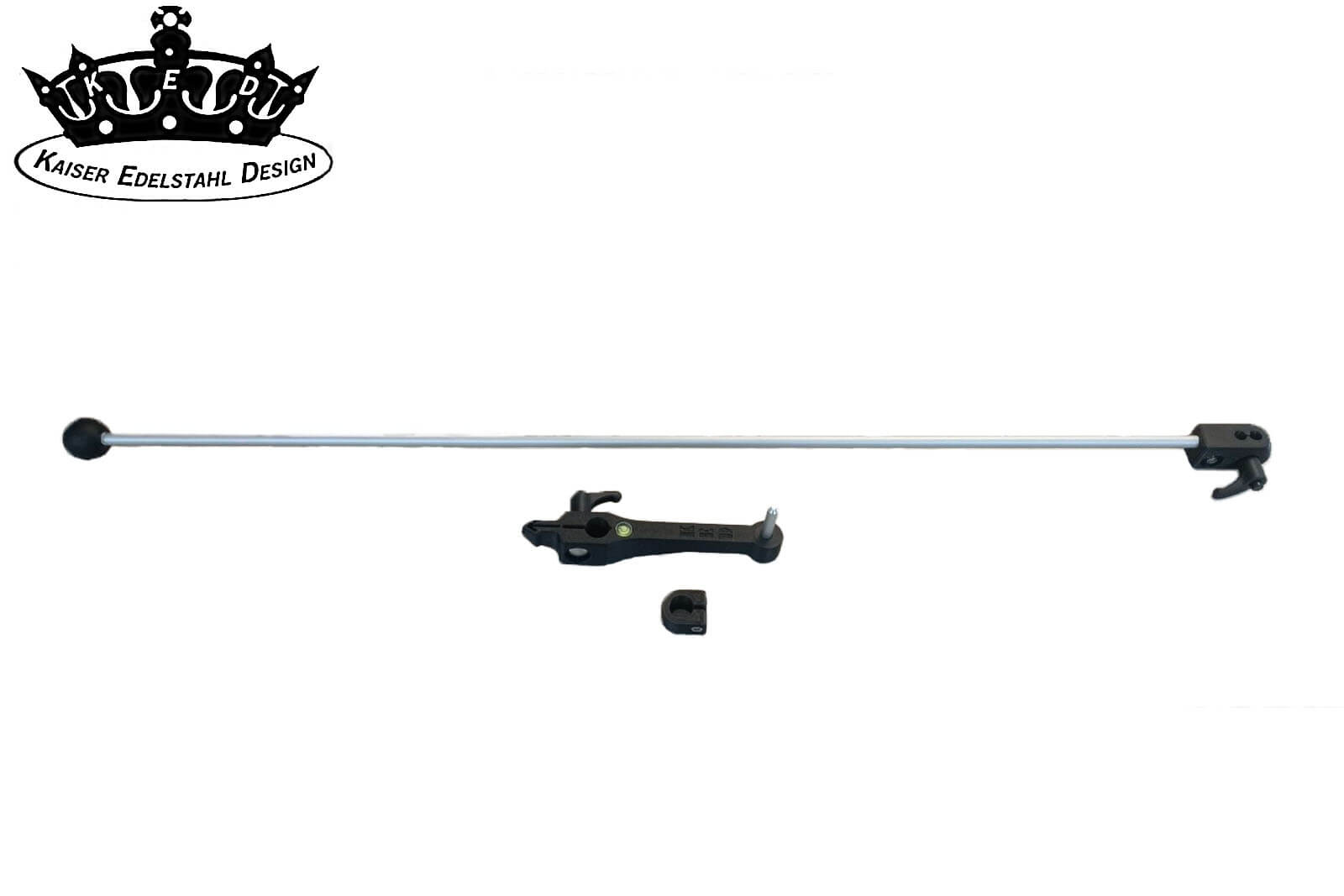 KED Dreharm mit Richtungsanzeiger 850 mm aus Aluminium mit Lieferumfang