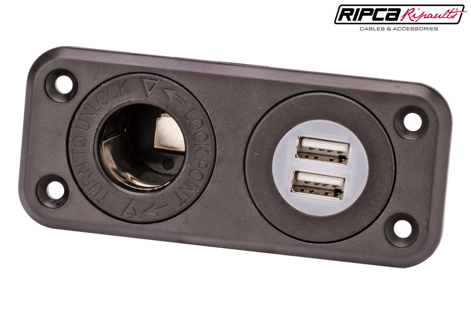 USB-Einbausteckdose & Bordsteckdose ohne Abdeckkappe