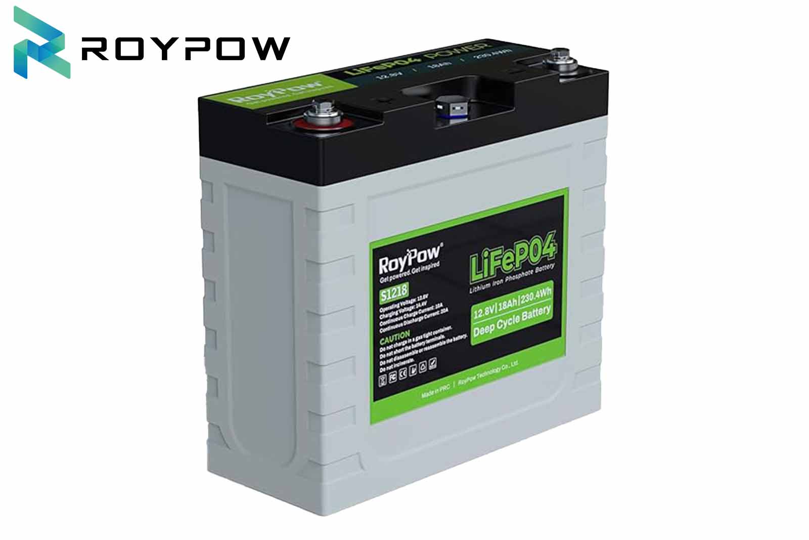 RoyPow LiFePO4 Batterie wasserfest