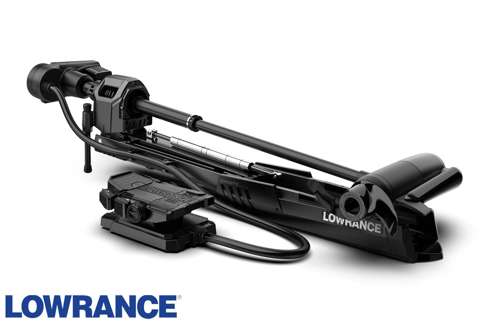 Lowrance GHOST X Elektromotor liegend seitlich
