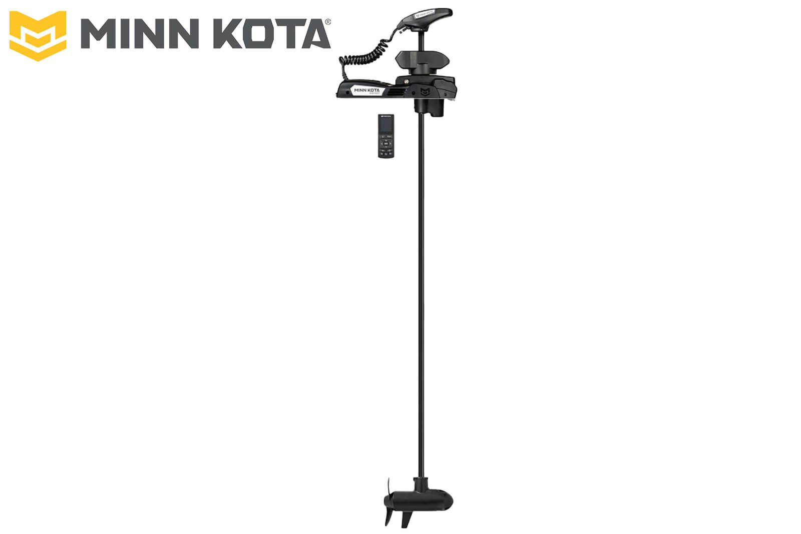 Minn Kota Riptide Instinct QUEST Elektro-Bootsmotor Profilansicht, schwarz, 254 cm