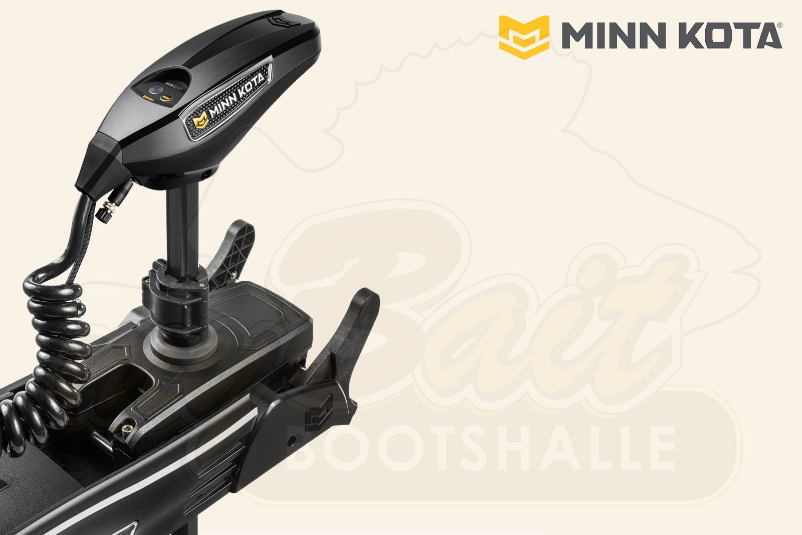 Minn Kota Riptide Terrova QUEST Mittelteil Kopf, rechts, schwarz