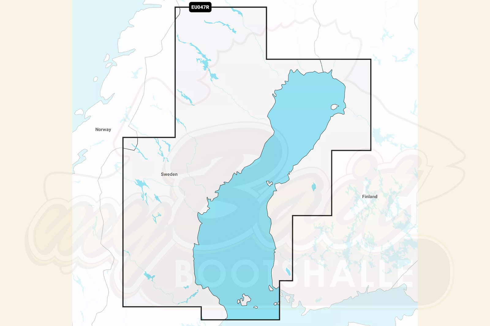 Garmin Navionics Plus: Kartenausschnitt Bottnischer Meerbusen