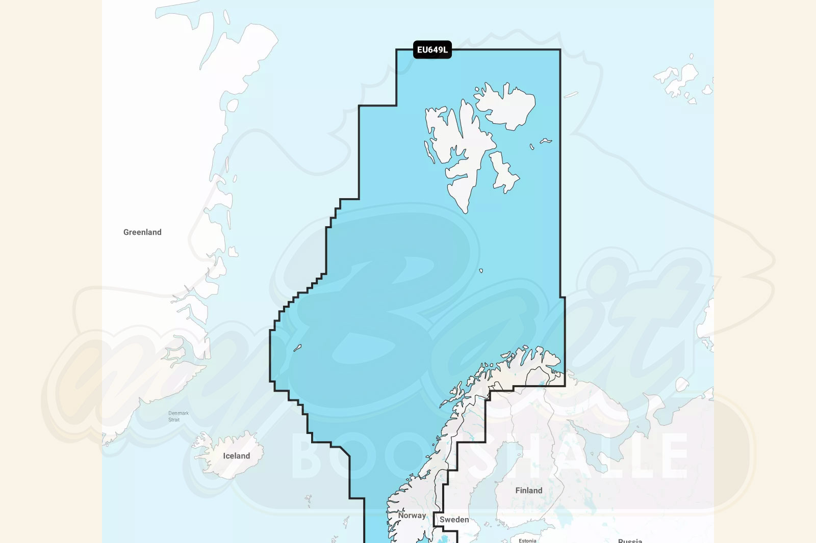 Garmin Navionics Plus: Kartenausschnitt Norwegen & Spitzbergen