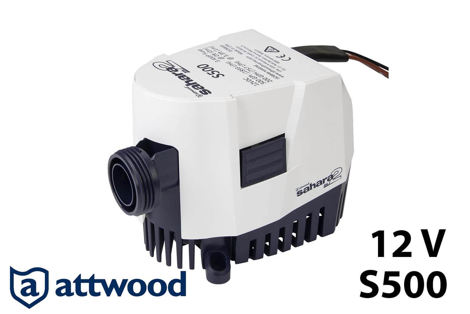 Attwood Sahara Mk2 S500 12 V Bilgepumpe/Lenzpumpe