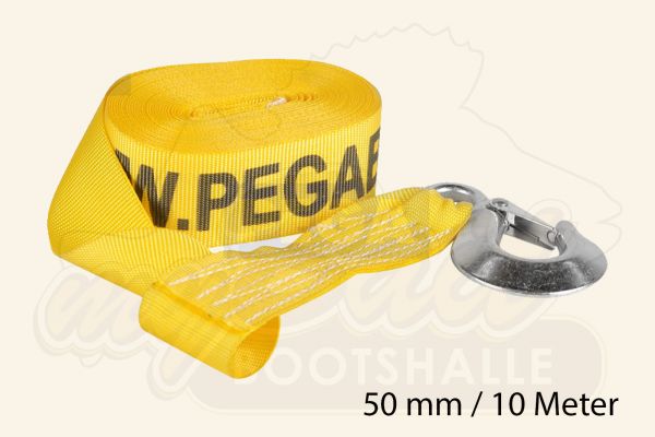 Pega Nylon Gurt für Trailerwinde - 50mm Breite 10 Meter Länge