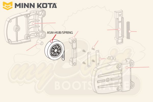 Minn-Kota-Ersatzteil: Ersatzfeder für Lift Assist
