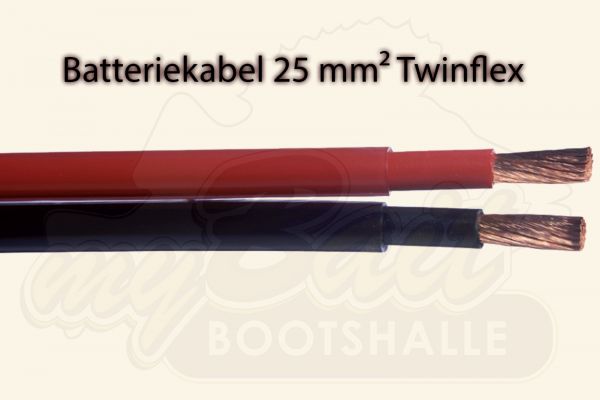 Batteriekabel Schwarz, Rot – Twinflex