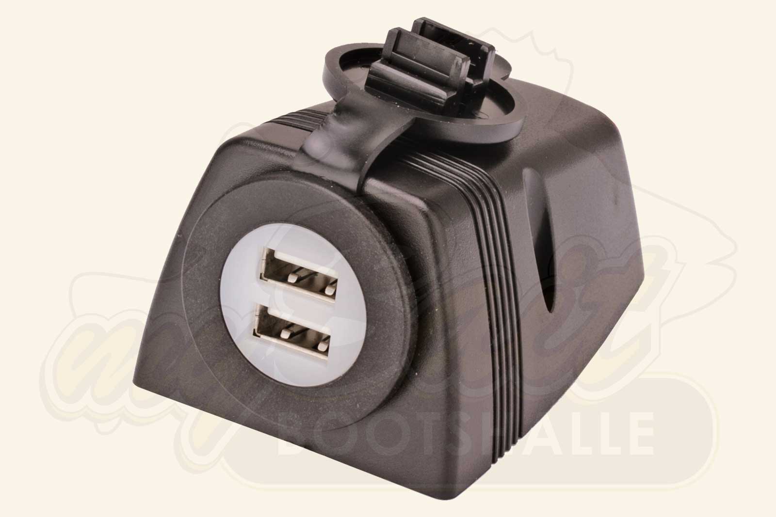 USB-Steckdose 2-fach mit & ohne Bordsteckdose