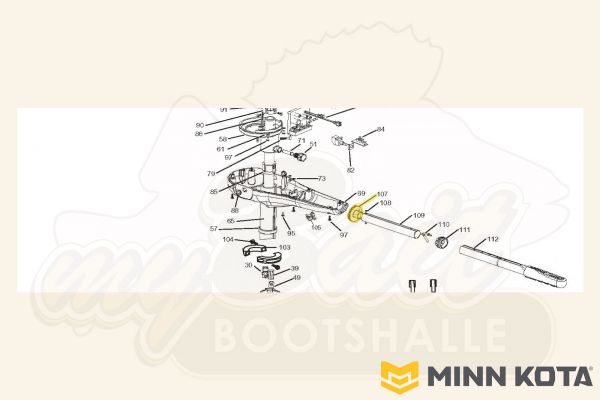Minn Kota Ersatzteil – Fixierhülse für Pinne Vector 80 3X